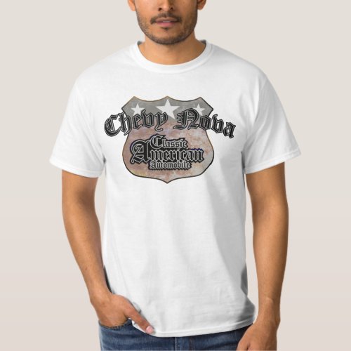 Chevy Nova Classic _ Faded Hues Rte 66 Sign T_Shirt