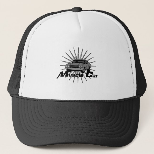 Chevy Nova Muscle Car Trucker Hat (Front)