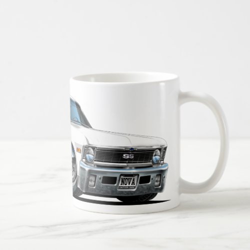 Chevy Nova White Car Coffee Mug