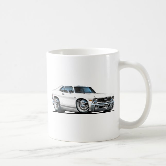 Chevy Nova White Car Coffee Mug (Right)