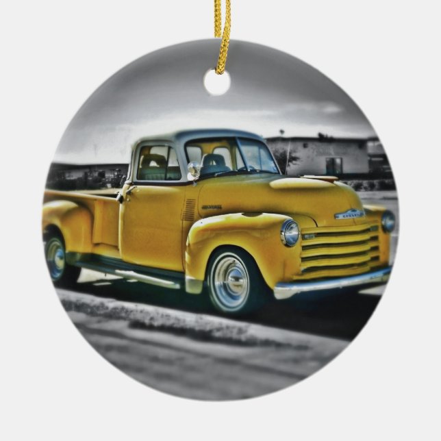 Chevy Pick Up Ceramic Ornament (Front)