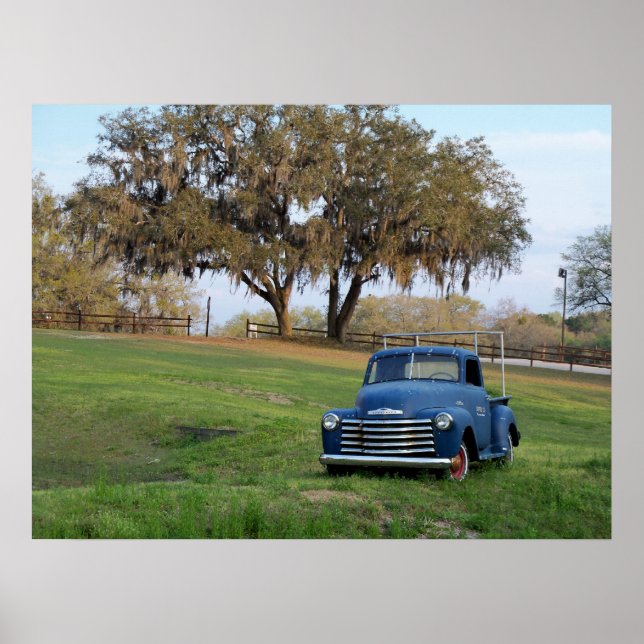 Chevy Pickup Truck Chevrolet Country Truck Photo Poster (Front)
