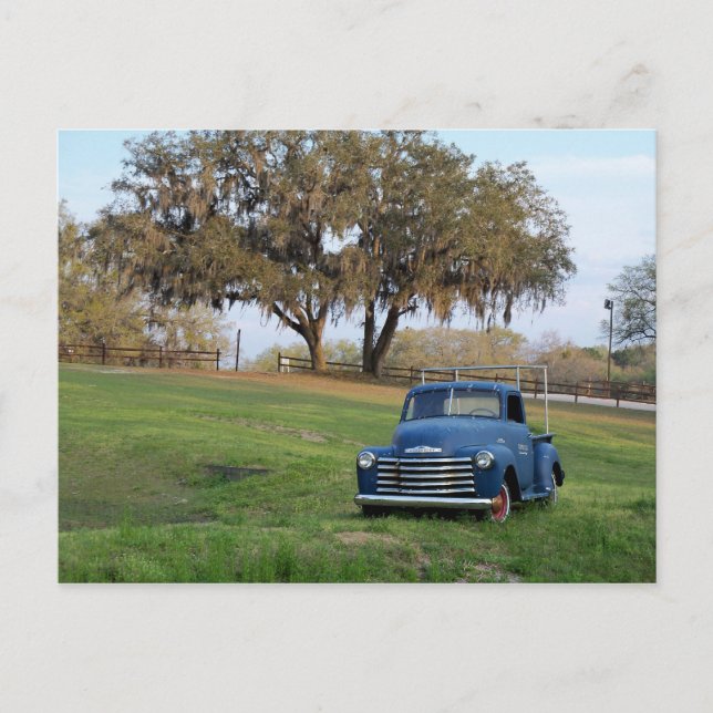Chevy Pickup Truck Old Country Meadow Pickup Truck Postcard (Front)