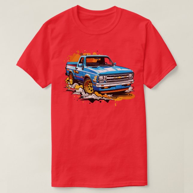 Chevy S10 Drag Truck T-Shirt (Design Front)
