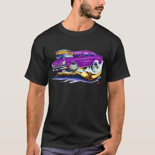 Chevy Vega Purple Car T_Shirt