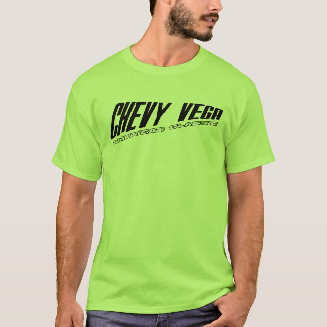 Chevy Vega - Slanted Design American Classic T-Shirt (Front)