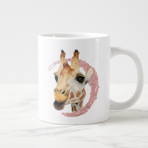 Chew 3 Giraffe Watercolor Painting Large Coffee Mug