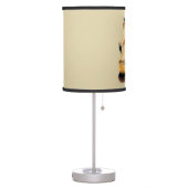 "Chew" Giraffe Watercolor Painting Table Lamp (Left)