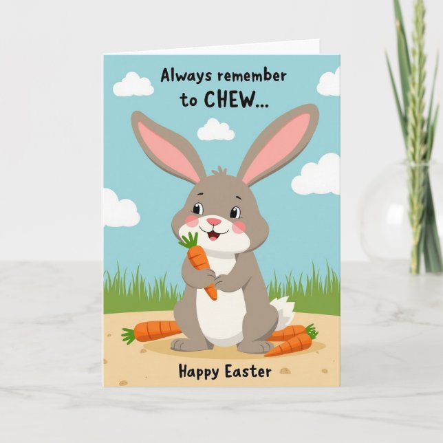 Chew Happy Easter Art Card (Front)