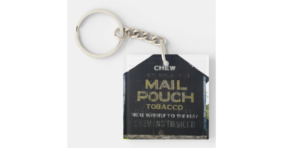 Chew Mail Pouch Tobacco Barn Original Photo Keychain Zazzle