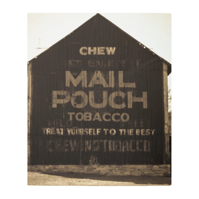 Chew Mail Pouch Tobacco Barn Sepia Poster (Front)