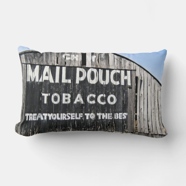 Chew Mail Pouch Tobacco Treat Yourself to the Best Lumbar Pillow (Front)