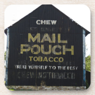 Chew Mail Pouch Vintage Barn Americana Beverage Coaster