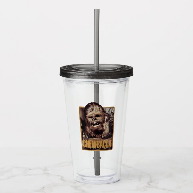 Chewbacca Badge Acrylic Tumbler (Front)