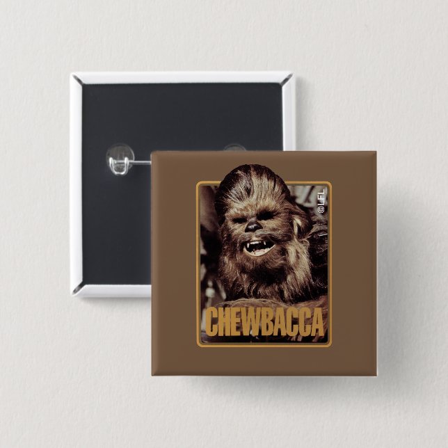 Chewbacca Badge Button (Front & Back)