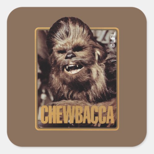 Chewbacca Badge Square Sticker