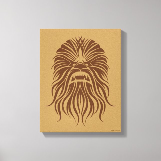 Chewbacca | Brown Tribal Canvas Print (Front)