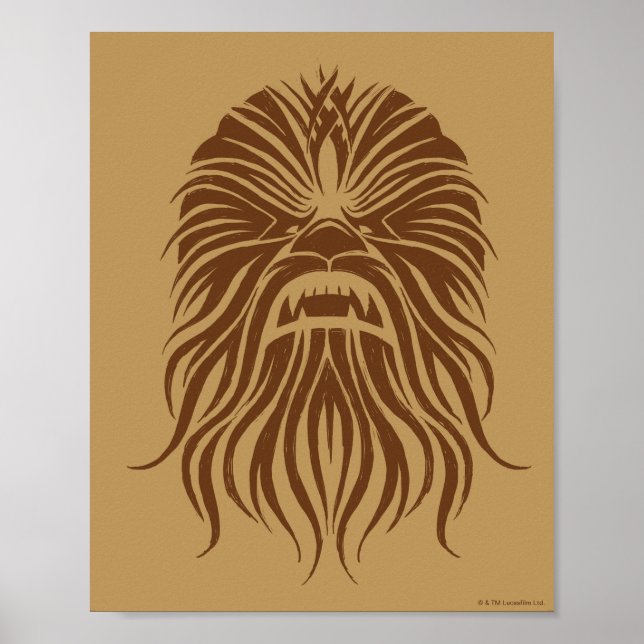 Chewbacca | Brown Tribal Poster (Front)