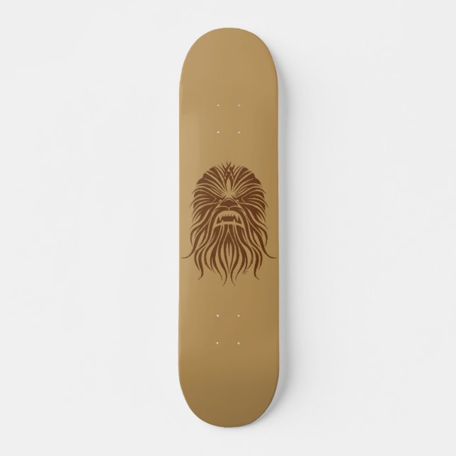 Chewbacca | Brown Tribal Skateboard (Front)