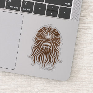 Chewbacca   Brown Tribal Sticker