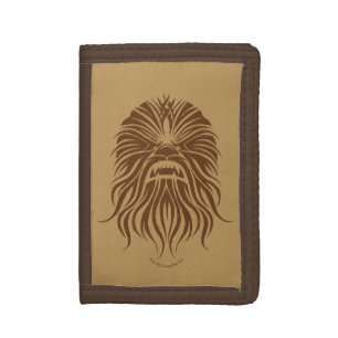 Chewbacca Brown Tribal Trifold Wallet