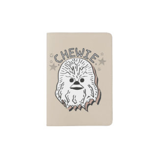 Chewbacca Cartoon Doodle Passport Holder