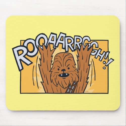 Chewbacca Cartoon Panel Roar Mouse Pad