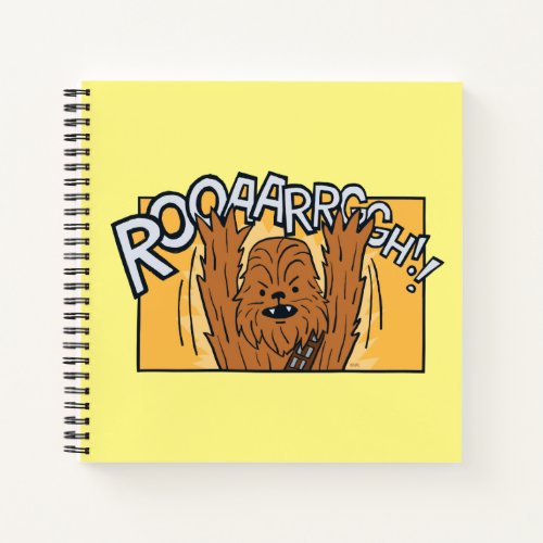 Chewbacca Cartoon Panel Roar Notebook