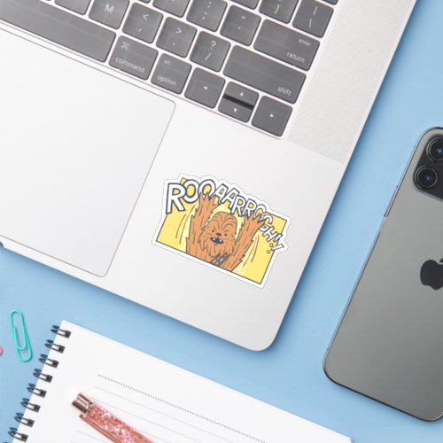 Chewbacca Cartoon Panel Roar Sticker