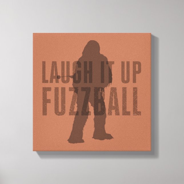 Chewbacca - Laugh It Up Fuzzball Canvas Print (Front)