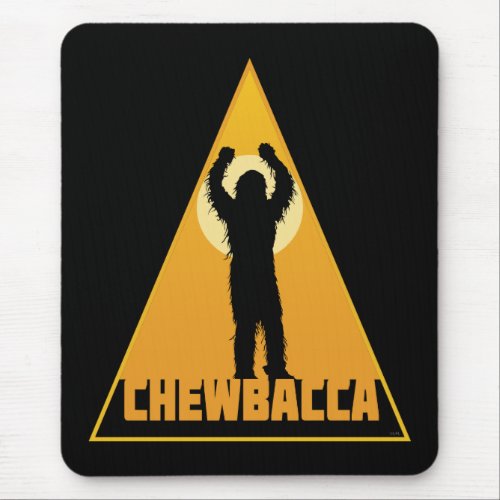 Chewbacca Sunset Silhouette Badge Mouse Pad