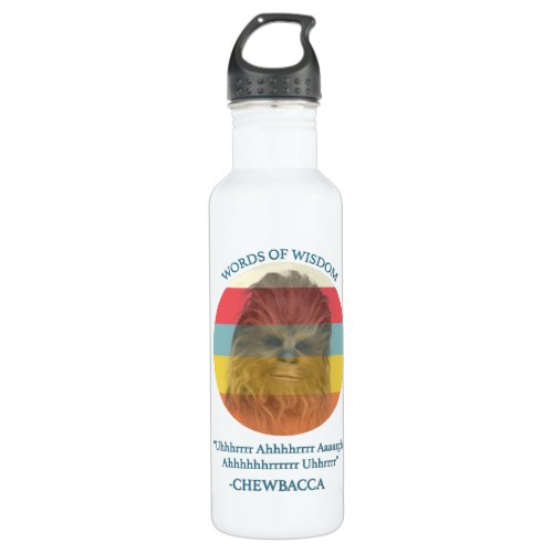 Chewbacca Words Of Wisdom Stainless Steel Water Bottle