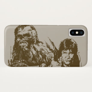 Chewie and Han Silhouette iPhone X Case