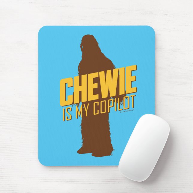 Chewie is My Copilot Mouse Pad (With Mouse)
