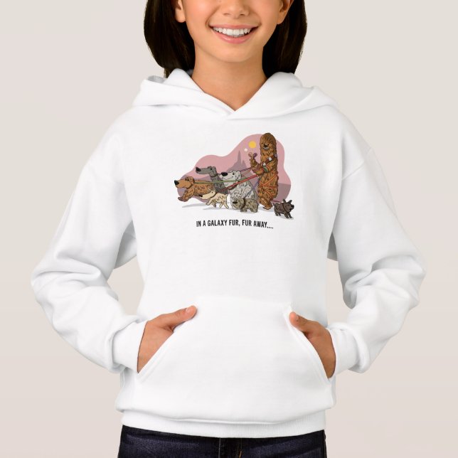 Chewie’s Galactic Dog Walk Hoodie (Front)