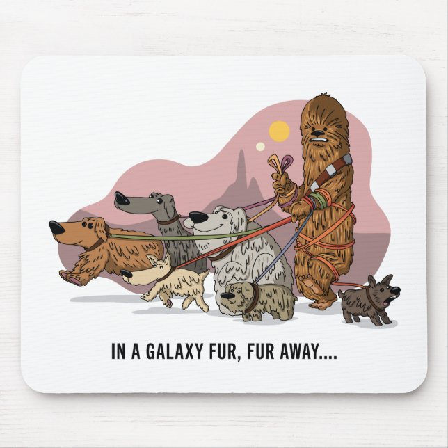 Chewie’s Galactic Dog Walk Mouse Pad (Front)