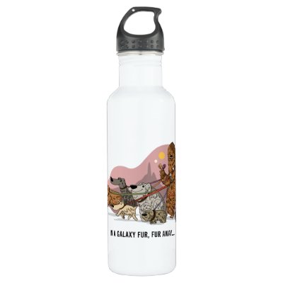 Chewie’s Galactic Dog Walk Stainless Steel Water Bottle
