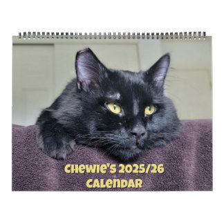 Chewie the Black Cat: 18 Months of Whiskers, Paws, Calendar