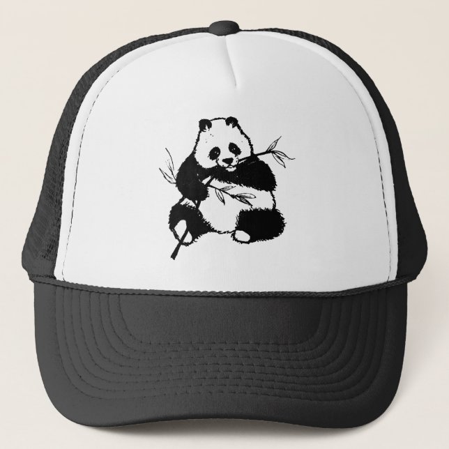 Chewing Panda Trucker Hat (Front)