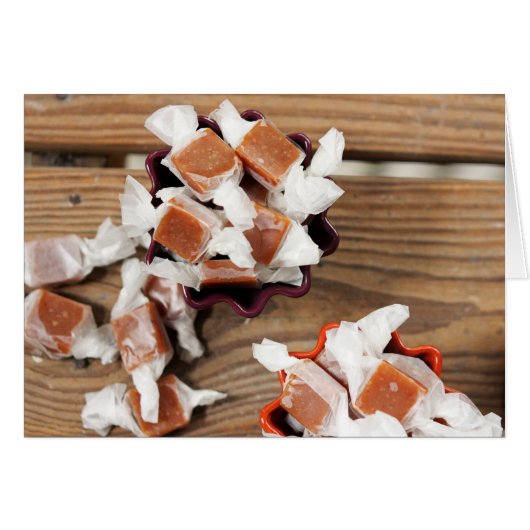 Chewy Autumn Caramels Cards (Front Horizontal)