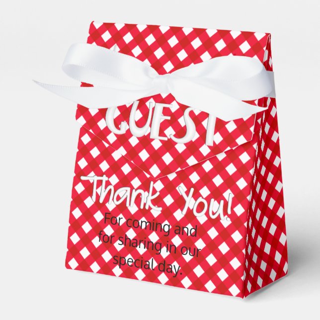 Chex 11-DARK RED-PARTY FAVOR BOX, tent style Boxes (Front Side)