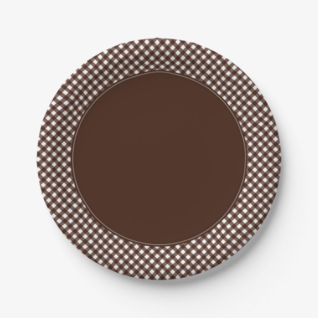 CHEX 13-DARK BROWN-PAPER PLATES-2 PAPER PLATES (Front)
