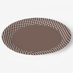CHEX 13-DARK BROWN-PAPER PLATES-3 PAPER PLATES