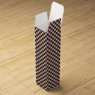 CHEX 13-DARK BROWN-WINE BOTTLE GIFT BOX