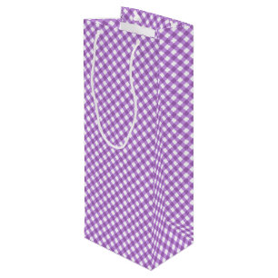 Chex 15-PASTEL PURPLE-WINE BOTTLE GIFT BAG