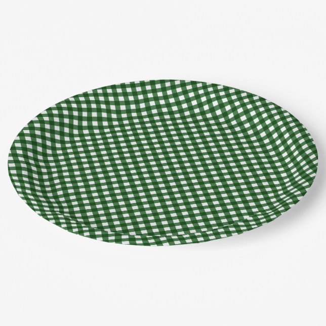 CHEX 16-CHRISTMAS GREEN-PAPER PLATES (Angled)