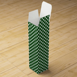 CHEX 16-CHRISTMAS GREEN-WINE BOTTLE GIFT BOX