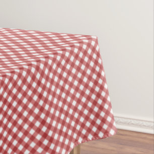 CHEX 17-COUNTRY RED-COTTON TABLECLOTH 60x104in