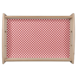 CHEX 17-COUNTRY RED-WOODEN SERVING TRAY