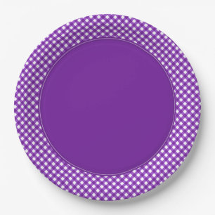 CHEX 18-DARK PURPLE-PAPER PLATES-2 PAPER PLATES